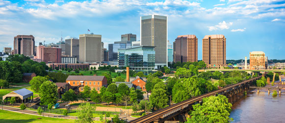 Skyline of Richmond, Virginia, USA