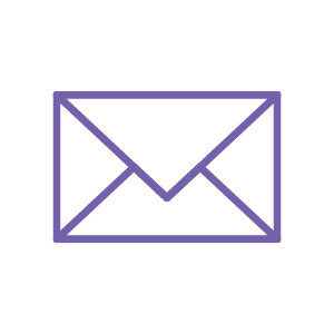 Purple envelope icon