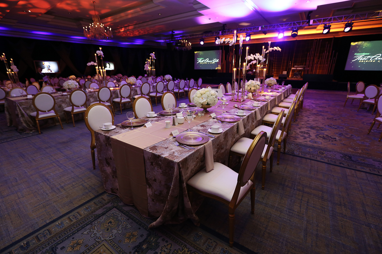 The event space for the second chance gala