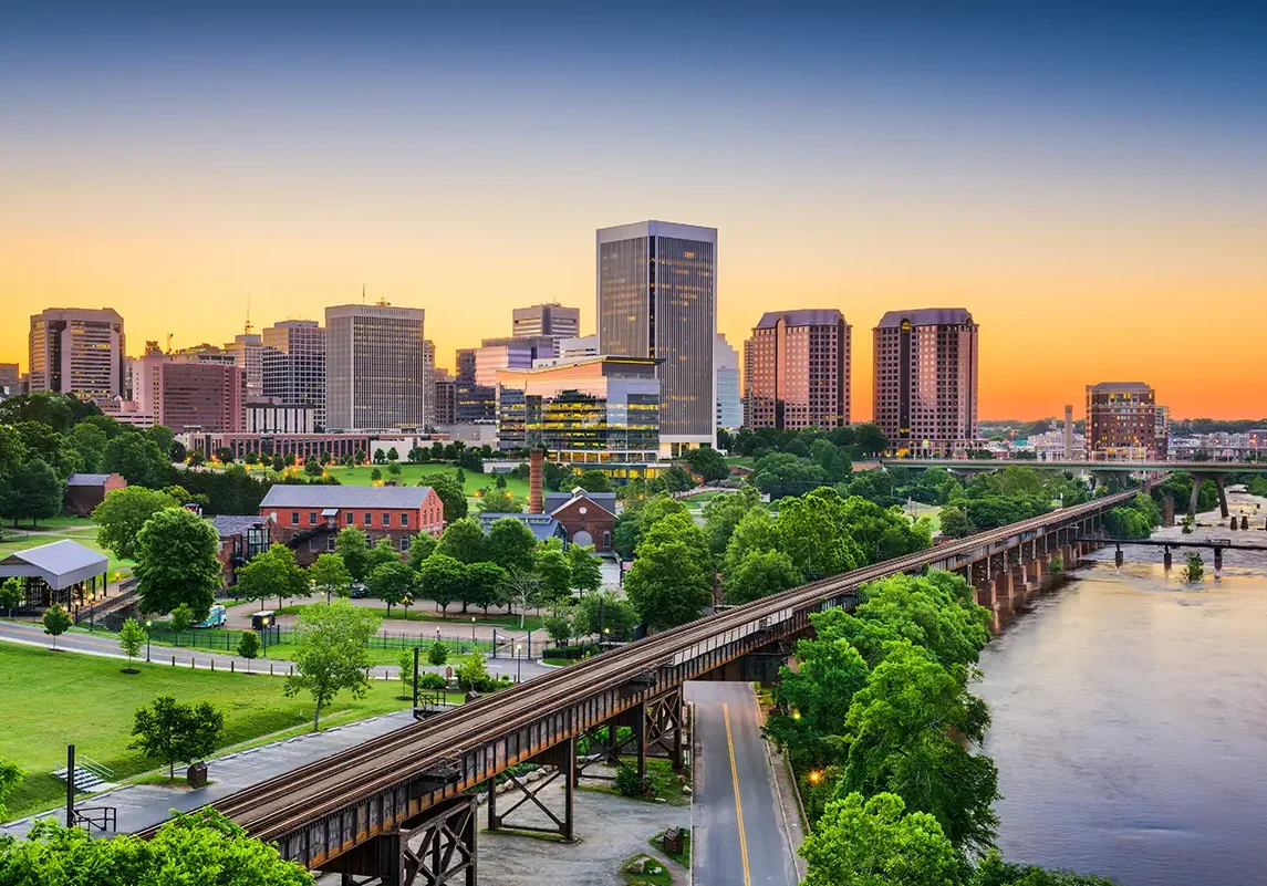 Arial photo of Virginia